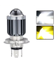 Светодиодная LED лампа H4 с линзой - Белый + Желтый свет (High/Low Beam) - изображение 1