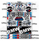 Набор Влагостойких Наклеек (Стикеров) BMW Motorrad / M Motorsport для Мотоцикла и Авто - изображение 2