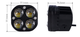 Светодиодная LED-фара дополнительного света 40W (Белое + Желтый свет) - Универсальная ПТФ - изображение 5