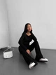 Женские эластичные штаны черного цвета 36503 42/44 - изображение 4