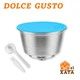 Многоразовая капсула для кофемашины Dolce Gusto — металлический корпус, голубая крышка - изображение 1