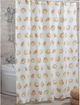 Штора для ванної тканинна Miranda Star fish beige 180*200 см - зображення 2