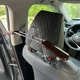 Универсальная раздвижная автомобильная вешалка на подголовник для одежды коричневая - изображение 3