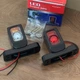 Світлодіодні габаритні LED ріжки 8,5см 12–24 V (червоний + білий + жовтий) комплект 2 шт - зображення 4