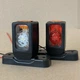 Світлодіодні габаритні LED ріжки 8,5см 12–24 V (червоний + білий + жовтий) комплект 2 шт - зображення 5