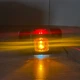 Світлодіодні габаритні LED ріжки 8,5см 12–24 V (червоний + білий + жовтий) комплект 2 шт - зображення 10