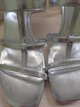 Женские босоножки Calvin Klein на каблуке 37 (6,5 US) 24 см Серебристый 1159845227 - Уценка - изображение 6