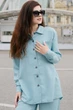 Жіноча сорочка з кишенями на ґудзиках LadyLike 46 Світло-зелений (ll2212710047406) - изображение 1