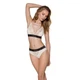 Эластичный топ с кружевом PS001 TOP ecru XL - Passion - изображение 2