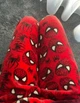 Красные плюшевые штаны Спайдермен | Теплые широкие брюки Spider-man Унисекс M-L - изображение 5
