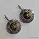 Серьги из натурального камня Тигровый Глаз цвет желто-коричневый (05010039-05) - изображение 2