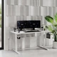 Стіл з регулюванням висоти Sense7 Nojo 140×70 см, електричний, білий - зображення 2