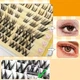 Накладные ресницы пучками“Anime Eyes” 282 кластеров C изгиб 9-14 мм черного оттенка - изображение 5