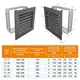 Вентиляционная решетка для камина SAVEN Hide Vertical 30x17 графитовая - изображение 1