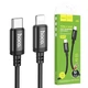 USB кабель для швидкої зарядки HOCO X89 Type-C / Lightning PD 20W (1 м) Чорний - зображення 1
