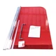 Шторки стеклянные на ванну Koer SR BS02-80x140-TR-01 прозрачное стекло 6мм, хром (KR5401) - изображение 6