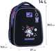Рюкзак шкільний Kite 555S Kuromi для дівчинки Чорний 36.5x27x15.5см 14 л Ортопедичний каркасний 1-4 клас (HK26-555S-3) - зображення 3