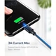 Дата кабель USB 2.0 AM to USB-C 0.25m 3A US287 black Ugreen (60114) - изображение 5