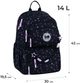 Рюкзак шкільний GoPack Education Stars 42x30x19.5 см 14 л (GO26-120M-1) - зображення 2