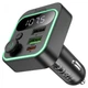 Автомобильный FM-трансмиттер модулятор Bluetooth MP3 HOCO E85 Tiger 20w, PD/QC, USB-C/ 2xUSB-A - изображение 2