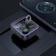 Автомобильный FM-трансмиттер модулятор Bluetooth MP3 HOCO E85 Tiger 20w, PD/QC, USB-C/ 2xUSB-A - изображение 6