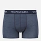 Набор трусов боксеров мужских US Polo Assn 80515 S 3 шт Темно-синий/Голубой/Принтованный (8680557420722) - изображение 7