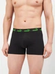 Набор трусов боксеров мужских хлопковых Puma Elements Men Striped Boxers 2P 93884202 S 2 шт Black/Green (8720245833288) - изображение 2