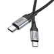 Hoco X-102 Type-C to Type-C 60W (1м, чорний) - зображення 3
