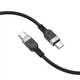 Hoco X-109 Type-C to Type-C 60W (3м, чорний) - зображення 3