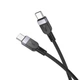 Hoco X-109 Type-C to Type-C 60W (3м, чорний) - зображення 4