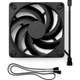 Вентилятор для корпусу Fractal Design Momentum 14 PWM 140 мм 1800 об/хв Black (FD-F-MO1-1401) - зображення 6