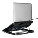 Подставка под ноутбук Hoco GA4 Jade Cooling Stand 12-17" черная - изображение 4