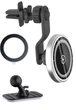 Магнитный автомобильный держатель для телефона с удлиненной рукояткой – крепление на воздуховод или панель, 360° вращение - изображение 1