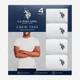 Набор футболок нательных мужских U.S. Polo Assn 785979823 XL 4 шт Белый (1159852489) - изображение 2