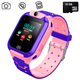 Детские смарт часы телефон Uwatch CW5Z SIM карта, GPS, камера, SOS, влагозащита Pink + Карта памяти 32Гб - изображение 1
