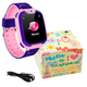 Детские смарт часы телефон Uwatch CW5Z SIM карта, GPS, камера, SOS, влагозащита Pink + Карта памяти 32Гб - изображение 3