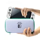 Защитный кейс-чехол для Nintendo Switch Oled защитные стекла накладки на стики пластиковая накладки на корпус и джой-коны Бирюзовая застежка - изображение 4