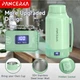 Портативный электрический чайник Pancerka 1 л, 800 Вт, с регулировкой температуры, нержавеющая сталь , дорожный термочайник с дисплеем, зеленый - изображение 2