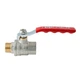 Кран кульовий ГШВ Koer Extreme KE.215-15 - 1/2" FM ручка "важіль" червона (KR5750) - изображение 6