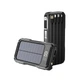 УМБ Power Bank ViaKing 20000 mAh сонячна панель Чорний (H-6) - зображення 1