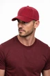 Однотонная кепка без логотипа One-size 56-59 см Бордовый - изображение 2