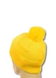 Зимова шапка з помпоном на флісі (one-size) Жовтий - зображення 3