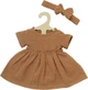 Sukienka dla lalek Heless z falbankami Brązowa 35-45 cm 1520461 (4001949024252) - obraz 1