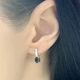 Серебряные серьги с натуральным сапфиром 1.391ct (1839843) - изображение 3