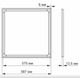 LED Панель 40W 5000К ART VL-PA405W Videx - изображение 2