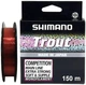 Волосінь Shimano Trout Competition Mono 150m 0.12mm 1.29kg Red - зображення 2