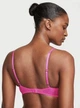 Бюстгальтер Victoria’s Secret Рожевий з бежевим ,з вишитим лого,без push up 34С - изображение 2
