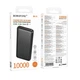 Power Bank BOROFONE BJ80 Clever 10000 mAh із швидкою зарядкою Мобільна Батарея для телефону/смартфону Apple/Android/Samsung Чорний - зображення 2