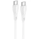 Кабель заряджання BOROFONE BX121 Type-C to Type-C (60W) швидка зарядка для пристроїв Білий - зображення 1