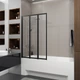 Шторка для ванны Koller Pool Style 1000х1500 мм Left Black Matt/Clear (1625181803) - изображение 2